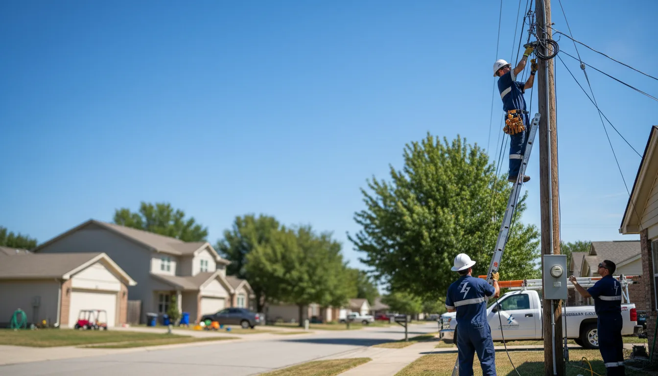 Residential electrician providing installation services in Dougherty, IA